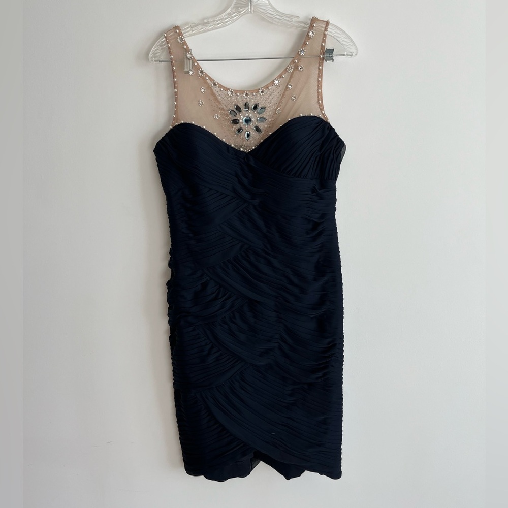 Adrianna Papell Embellished Mini Dress